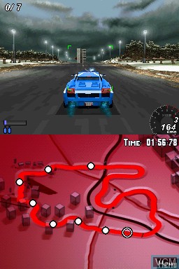 In-game screen of the game Asphalt - Urban GT on Nintendo DS