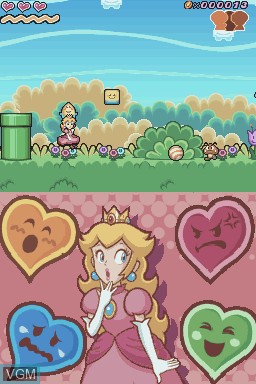 In-game screen of the game Super Princess Peach on Nintendo DS