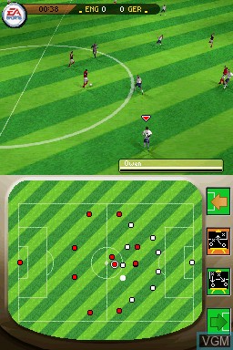 In-game screen of the game FIFA World Cup - Germany 2006 on Nintendo DS