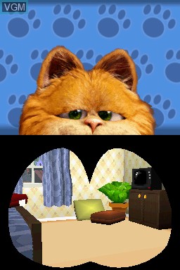 In-game screen of the game Garfield 2 on Nintendo DS