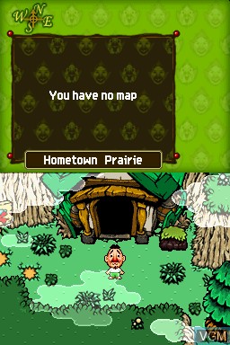 In-game screen of the game Mogitate Tincle no Barairo Rupee Land on Nintendo DS