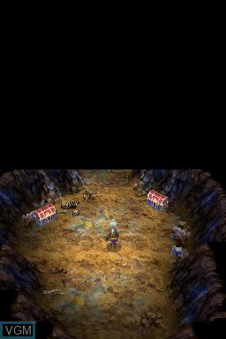 In-game screen of the game Final Fantasy III on Nintendo DS