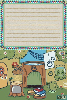 In-game screen of the game Tamagotchi no Appare! Niji-Venture on Nintendo DS