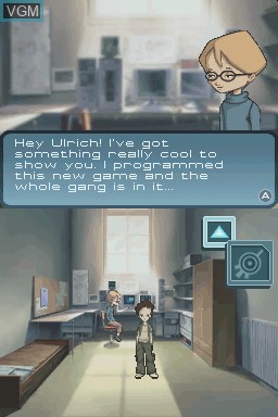 In-game screen of the game Code Lyoko on Nintendo DS