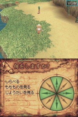 In-game screen of the game Tao's Adventure - Curse of the Demon Seal on Nintendo DS