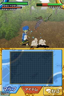 In-game screen of the game Simple DS Series Vol. 16 - The Sagasou - Fushigi na Konchuu no Mori on Nintendo DS