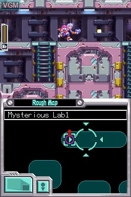 In-game screen of the game Mega Man ZX Advent on Nintendo DS