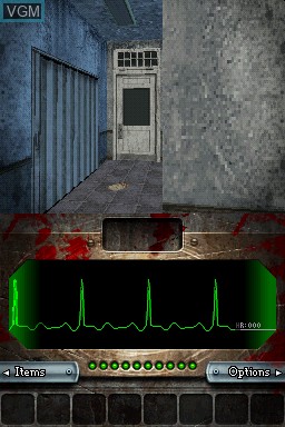 In-game screen of the game Dementium - The Ward on Nintendo DS
