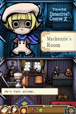 In-game screen of the game Mystery Detective II on Nintendo DS