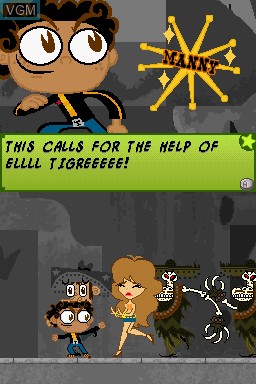 In-game screen of the game El Tigre - The Adventures of Manny Rivera on Nintendo DS