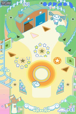 In-game screen of the game Cinnamon Ball - Kurukuru Sweets Paradise on Nintendo DS
