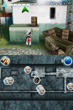 In-game screen of the game Assassin's Creed - Altair's Chronicles on Nintendo DS