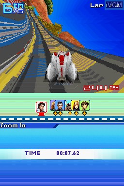 In-game screen of the game Speed Racer - The Videogame on Nintendo DS