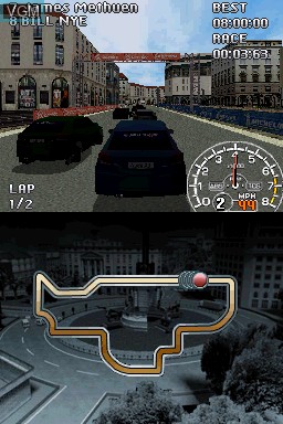 In-game screen of the game Evolution GT on Nintendo DS