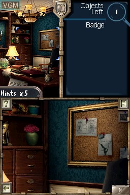 In-game screen of the game Mystery Case Files - MillionHeir on Nintendo DS