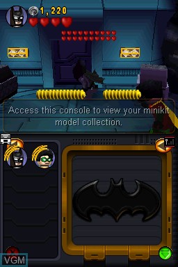 In-game screen of the game LEGO Batman - The Videogame on Nintendo DS