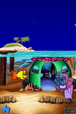 In-game screen of the game Freddi Fish And Friends - ABC Under The Sea on Nintendo DS