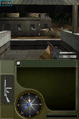 In-game screen of the game Call of Duty - World at War on Nintendo DS