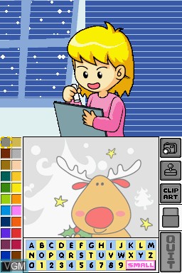 In-game screen of the game Smart Girl's - Winter Wonderland on Nintendo DS