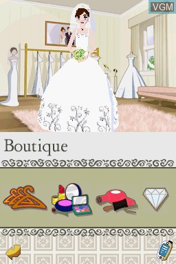 In-game screen of the game Imagine - Wedding Designer on Nintendo DS