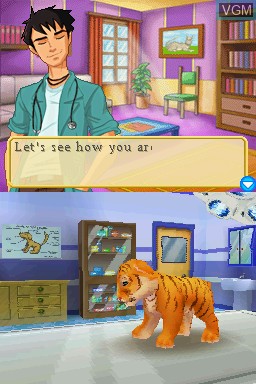 In-game screen of the game Petz Rescue - Wildlife Vet on Nintendo DS
