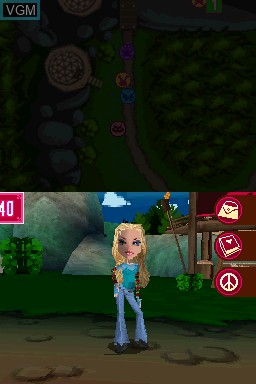 In-game screen of the game Bratz - Girlz Really Rock on Nintendo DS