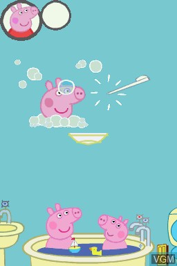 In-game screen of the game Peppa Pig - The Game on Nintendo DS