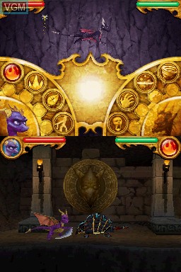In-game screen of the game Legend of Spyro, The - Dawn of the Dragon on Nintendo DS
