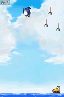 In-game screen of the game Chocobo to Mahou no Ehon - Majo to Shoujo to Go-nin no Yuusha on Nintendo DS