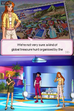 In-game screen of the game Totally Spies! 4 - Around the World on Nintendo DS