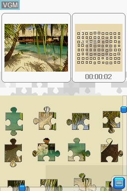 In-game screen of the game Sightseeing Puzzle - Echter Puzzlespass fuer Unterwegs on Nintendo DS