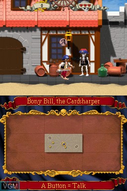 In-game screen of the game Playmobil - Pirates on Nintendo DS