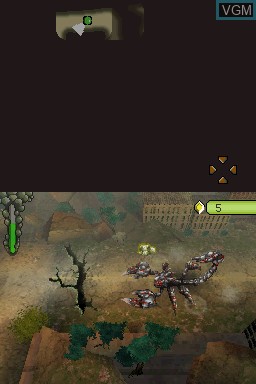 In-game screen of the game Combattimenti fra Giganti - Insetti Mutanti on Nintendo DS