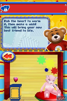 In-game screen of the game Build-A-Bear Workshop - Welcome to Hugsville on Nintendo DS