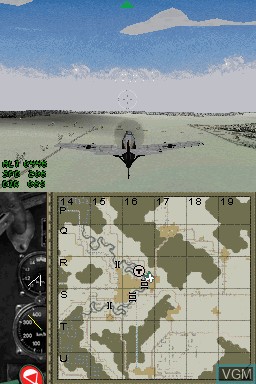 In-game screen of the game IL-2 Sturmovik - Birds of Prey on Nintendo DS