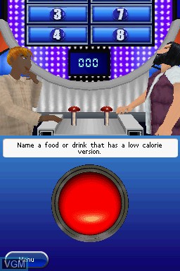 In-game screen of the game Family Feud - 2010 Edition on Nintendo DS