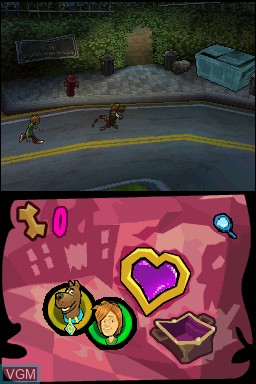 In-game screen of the game Scooby-Doo! First Frights on Nintendo DS