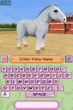 In-game screen of the game Petz - Pony Beauty Pageant on Nintendo DS