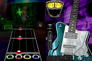 In-game screen of the game Guitar Hero On Tour - Modern Hits on Nintendo DS