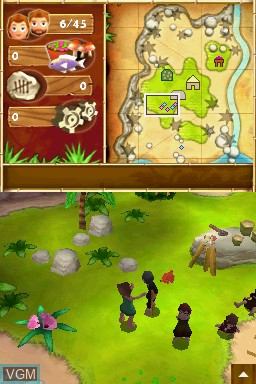 In-game screen of the game Virtual Villagers - A New Home on Nintendo DS