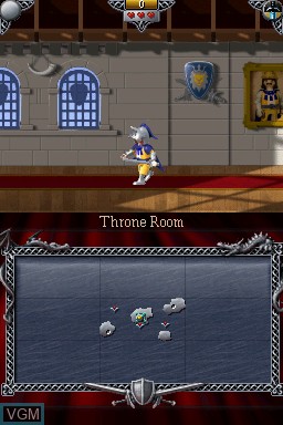 In-game screen of the game Playmobil Knight - Hero of the Kingdom on Nintendo DS