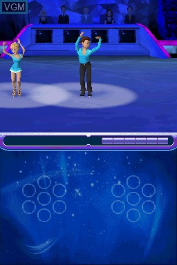 In-game screen of the game Dancing on Ice on Nintendo DS