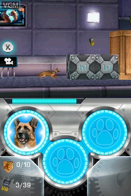 In-game screen of the game Cats & Dogs - The Revenge of Kitty Galore - The Videogame on Nintendo DS