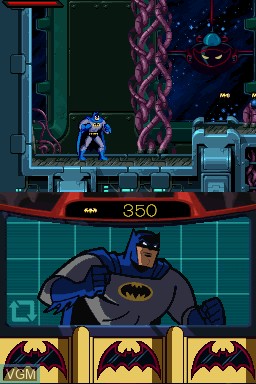 In-game screen of the game Batman - The Brave and the Bold - The Videogame on Nintendo DS