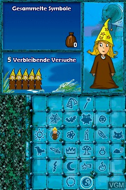 In-game screen of the game Magische Labyrinth, Das on Nintendo DS