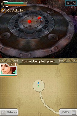 In-game screen of the game Lufia - Curse of the Sinistrals on Nintendo DS