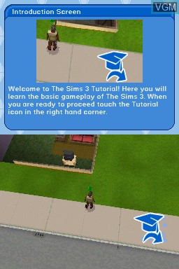 In-game screen of the game Sims 3, The on Nintendo DS