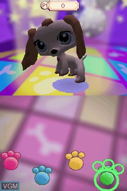 In-game screen of the game Littlest Pet Shop 3 - Pink Team on Nintendo DS