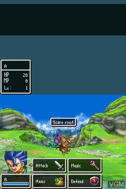 In-game screen of the game Dragon Quest VI - Realms of Revelation on Nintendo DS
