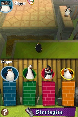 In-game screen of the game Penguins of Madagascar, The on Nintendo DS